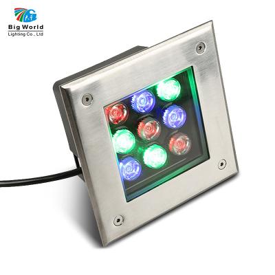 China Customized Outdoor Multicolor Led Underground Lighting Waterproof Led Underground Light for sale