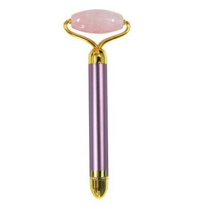 China Wrinkle Remover Factory Customized Electric Amethyst Jade Roller Massager Jade Rollers Real Amethyst Facial for sale