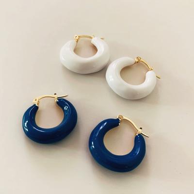 China CLASSIC Designer Cute Gold Plated Small Circle Huggie Earrings For Women Jewelry for sale