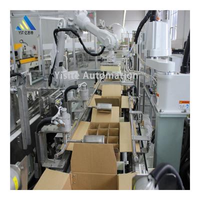 China Hotel Maker Cost Automatic Robot Carton Testing Packing Machine For Bottles/Boxes/Drums for sale