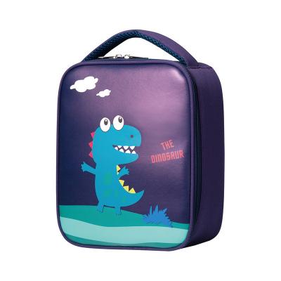 China Waterproof Customized Cute Picnic Insulated Cooler Bag Dinosaur Cartoon Small School Lunch Bag For Kids for sale