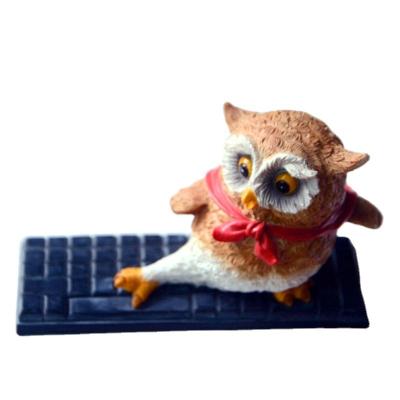 China Modern Creative Owl Animal Figurine Home Office Decoration Polyresin Europe Decor Gift Souvenir Items Z15986A for sale