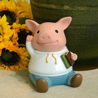 China High Quality Decoration/Gift/Souvenir Piggy Bank ZHC0001 Made Of Enamel PVC Material 13.5cm High Gift For Children for sale