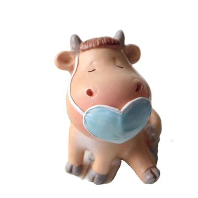 China Calf Desk Figurine Cartoon Europe Z15883A Animal Miniature Decoration Souvenir for sale