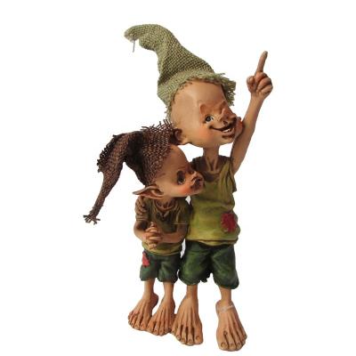 China Z09217A New Europe Eidolon Garden Ornament Accessories Resin Elves Fairy Sculpture Figure Home Decoration for sale