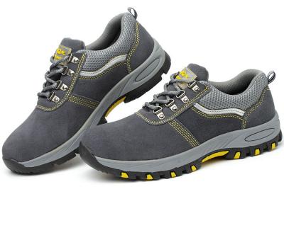 China High Quality Indestructible Genuine Steel Toe Basic Workplace Leather Shoes Safety Work for sale