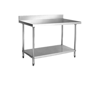 China Commercial Cheap Kitchen Furniture Stainless Steel Kitchen Working Table Work Table With Liner for sale