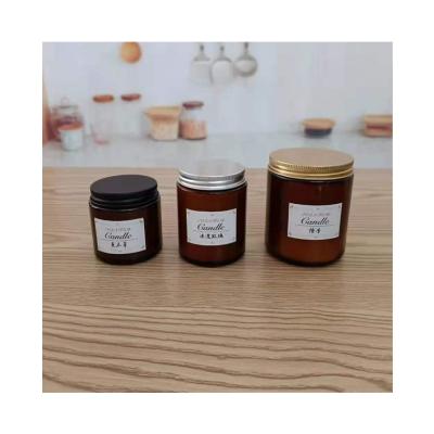 China Wholesale Nice Quality Nice Quality Empty Candle Glass Vessels With Lid Mini Candle Cup Container Honey Jar for sale