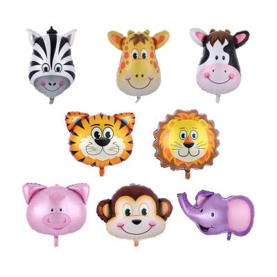 China Hot Lasting In The Market Foil Balloon Globo De Helado De Donut Animal Face Helium Balloon For Birthday Party Decoration for sale