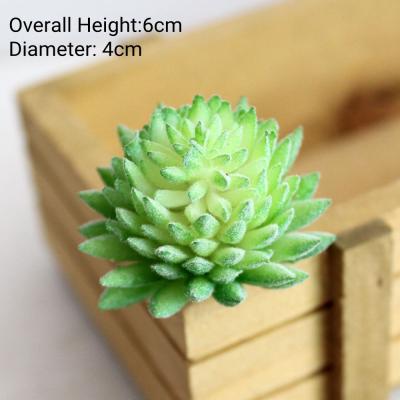 China Mini Artificial Succulent Plants Decorated Realistic Plastic Flowers for sale