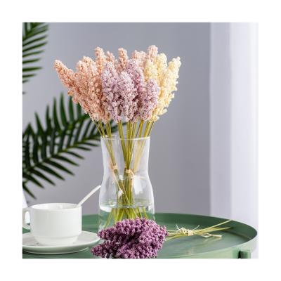 China Lifelike Most Popular Marigold Home Flowers Artificial Millet Spike Slower Bulk For Gift for sale