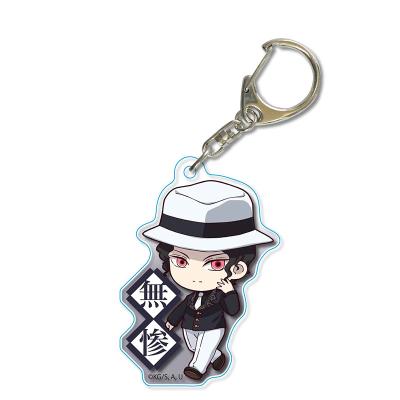 China Fast Delivery Anime Cartoon Demon Slayer Acrylic Key Chain Key Chain Eco Friendly for sale