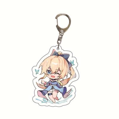 China Amazon Eco Friendly Fast Delivery Anime Cartoon Demon Slayer Pendant Acrylic Key Chain for sale