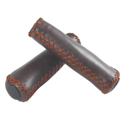 China New BMX Comfort Design Bicycle Handlebar Grips PU Leather With Soft Material for sale