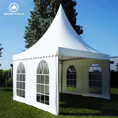 China PVC 100 People Pavilion Canopy Aluminum Alloy Pagoda Event Tent For Party for sale