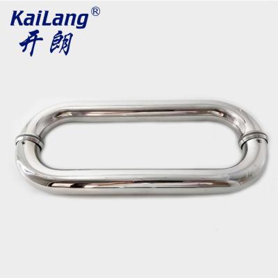 China Best Selling Easy Installation 304 Stainless Steel Bypass Pull Sliding Door Tub Door Handles Window Handles for sale