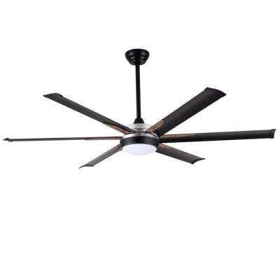 China industrial big ceiling fan large airflow BLDC metal ceiling fan with LED light kits for decoration for sale