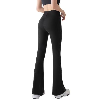 China Ra Elastic Customized High Waist V Black Micro Shark Fitness Breathable Women High Quality Yoga Pants For Sports for sale