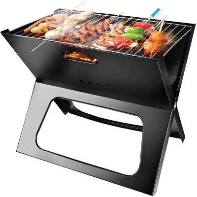 China Easily Assembled BBQ X Grill Charcoal Outdoor Tabletop Folding Grill Folding Grill X Folding Grill for sale