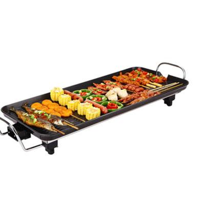 China 1200W BBQ Restaurant Multi Function Electric Grill Korean Smokeless Table Table Teppanyaki Griddle Easily Assembled Electric Grill for sale