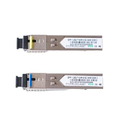 China 2PCS 1 Pair SC 5KM 1.25G DDM BIDI SFP Module For Switch Ethernet Fiber Optic Transceiver Compatible With TP-Link/Mikrotik/Cisco SFP Module for sale