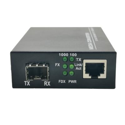 China SFP Fiber to SFP Fiber Optic Switch 5-12V Support MC 1G-SFP-MC 10/100/1000M Ethernet Converter Transceiver Gigabit RJ45 Media Converter for sale