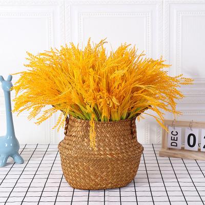 China Fashionable Wholesale Amazon Hot Seller Artificial Rice Spike Garden Home Decor Artificial Ear of Wheat for sale