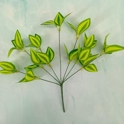 China Fashionable Artificial Fern Leaves Decor Wedding Home Plant Artificial Wall Leaves Branch Wholesale for sale