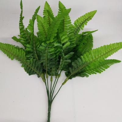 China Wholesale 7 Leaf Fork 21 Leaf Branch Artificial Persian Grass Fashionable Fern Leaves Home Wedding Decor for sale