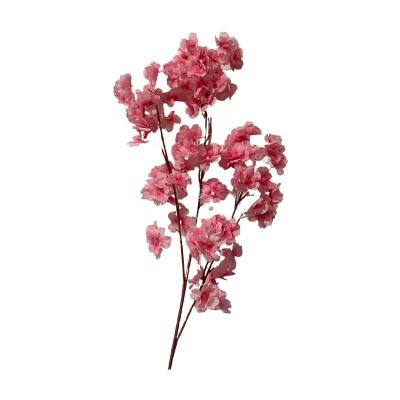 China Hot Sales Romantic Silk Flower Fake Sakura Trees Low Price Flowers Wedding Decor Artificial Flower Cherry Blossom Wholesale for sale