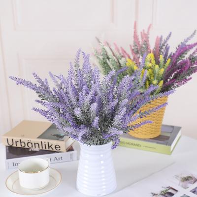 China European French Dry Lavender Group 5 Artificial Lavender By Forks For Wedding Decoration Centerpiece Home Flower for sale