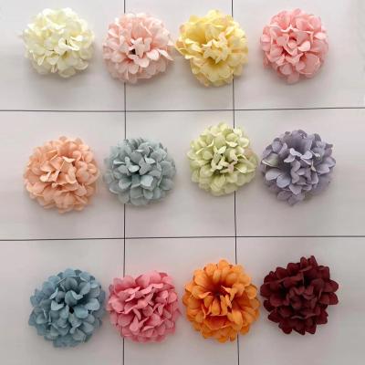 China Wholesale Rustic Hand Tied Bouquet Decor 4.5CM Artificial Hydrangea Heads DIY Mini Hydrangea Heads Wedding Home for sale