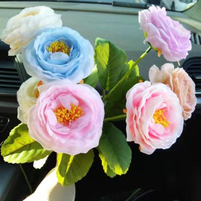 China 2022 Outdoor Indoor Decoration New Arrivals Single Branch Peony Flowers Artificial Wholesale For Home Decoration for sale