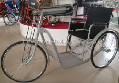 China With Hand Rolling 2013 Manual Tricycle Wheelchair For Angola Market for sale