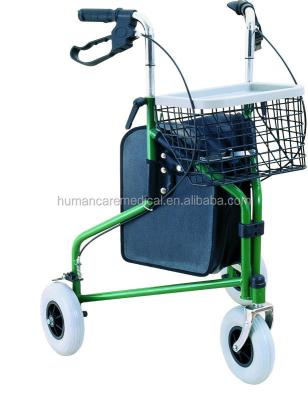 China Europe newest design best selling 3 wheel walker home care with seat, rollator for sale