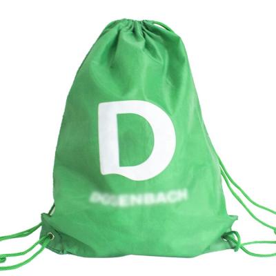 China Rope Handle Customized Regular Style 210D Polyester Sports Backpack Drawstring Bag for sale