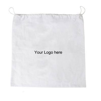 China 140g 5oz Recyclable Cotton Drawstring Muslim Dust Bag For Big Bag for sale