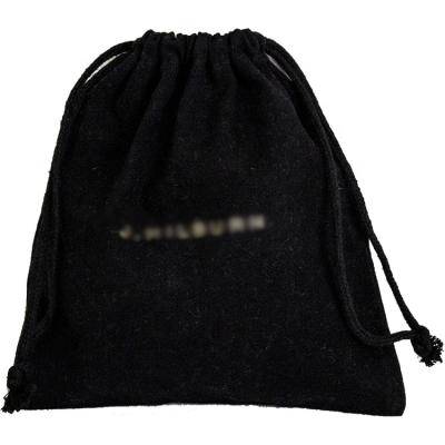 China Recyclable Customize Logo Cotton Twill Drawstring Purse Dust Bag for sale