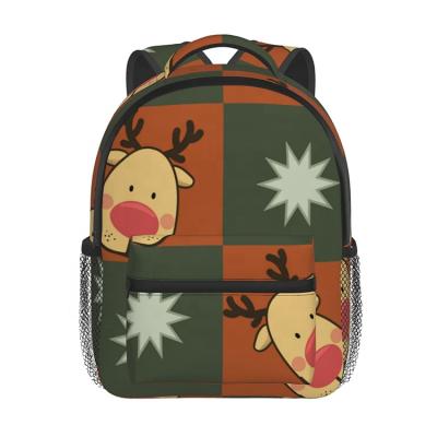 China Other Wholesale Hot Sale Christmas Theme Full Print Child Backpack For Kids for sale