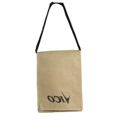 China Daily Eco Friendly Customized Logo Offset Printing Messenger Bag Kraft Paper Bag for sale