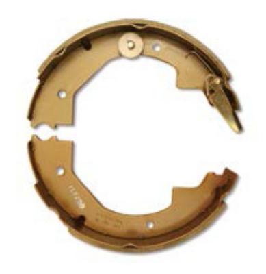 China 10 ' *2 1/4“ het Aanpassen Elektrische Aanhangwagenremschoenen 3500 Pond-Aanhangwagen Axle Brake Shoes Te koop