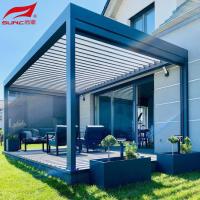 China Smart Remote Controlled Aluminum Garden Pergola Waterproof Windproof Gazebo Outdoor/Freestanding for sale