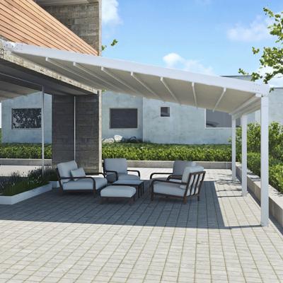 China Toldo montado en la pared del tejado de los sistemas del lado conectable al aire libre retractable de aluminio del Gazebo en venta