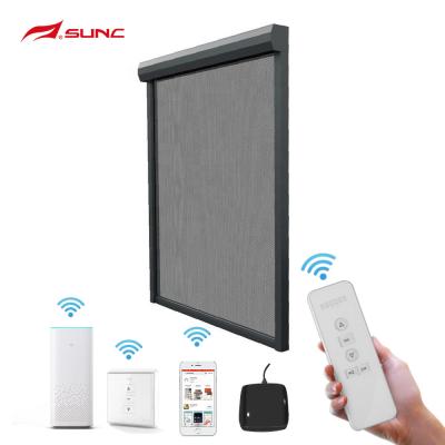 China Wholesales Motorized Outdoor Roller Blinds Waterproof Zipscreen Zip Track Blinds for sale