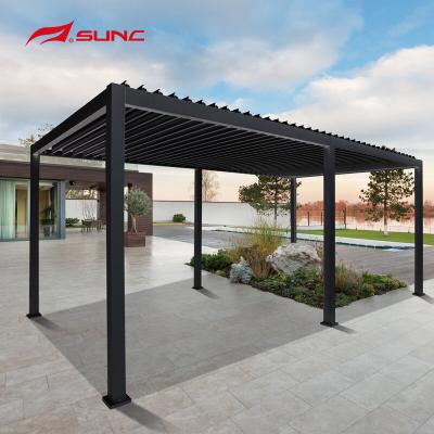 China Waterdichte Hand de Hardtoptuin die van de Aluminiumpergola Gazebo bouwen Te koop