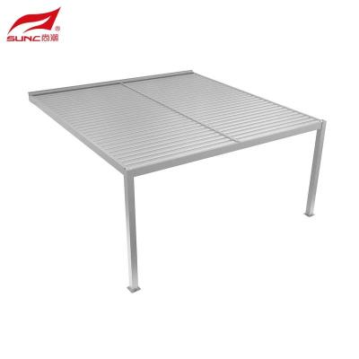 China Douane 4x4m de Aan de muur bevestigde Bouw van de de Pergola Openluchttuin van Aluminium Handlouvered Te koop