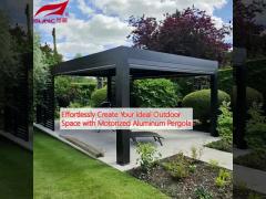 Effortlessly Create Your Ideal Outdoor Space with Motorized Aluminum Pergola