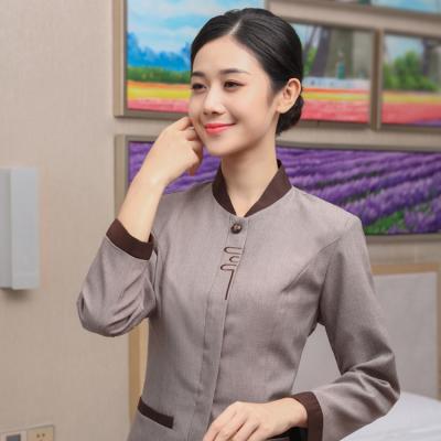 China Absorbent sweat beauty salon cleaning uniform wholesale hospital cleaning clothes for sale