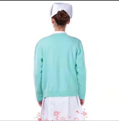 China New Style New Design Hospital Winter Wear Ladies Knitted Cardigan Sweaters For Nurses for sale