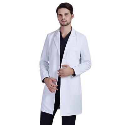 China Absorption Sweat 2021 Quality Assurance Doctor Uniform White Medical Care For Men for sale